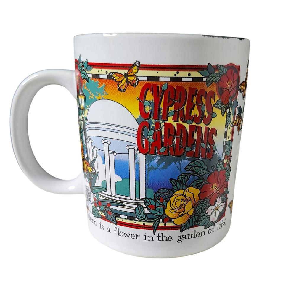 Vintage Cypress Gardens FL Souvenir Mug Coffee Cup